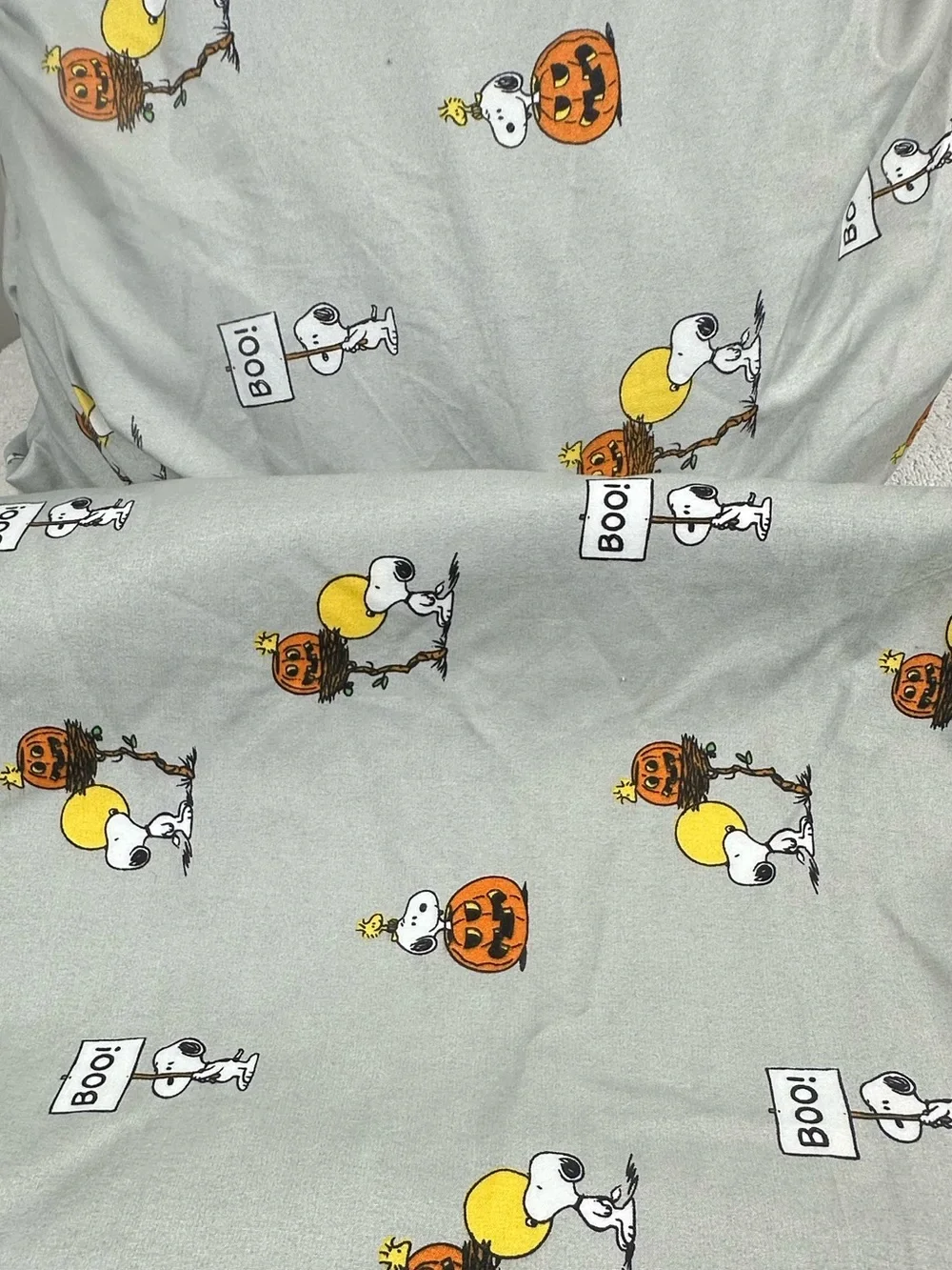 Peanuts Halloween Snoopy Sheet Set Queen